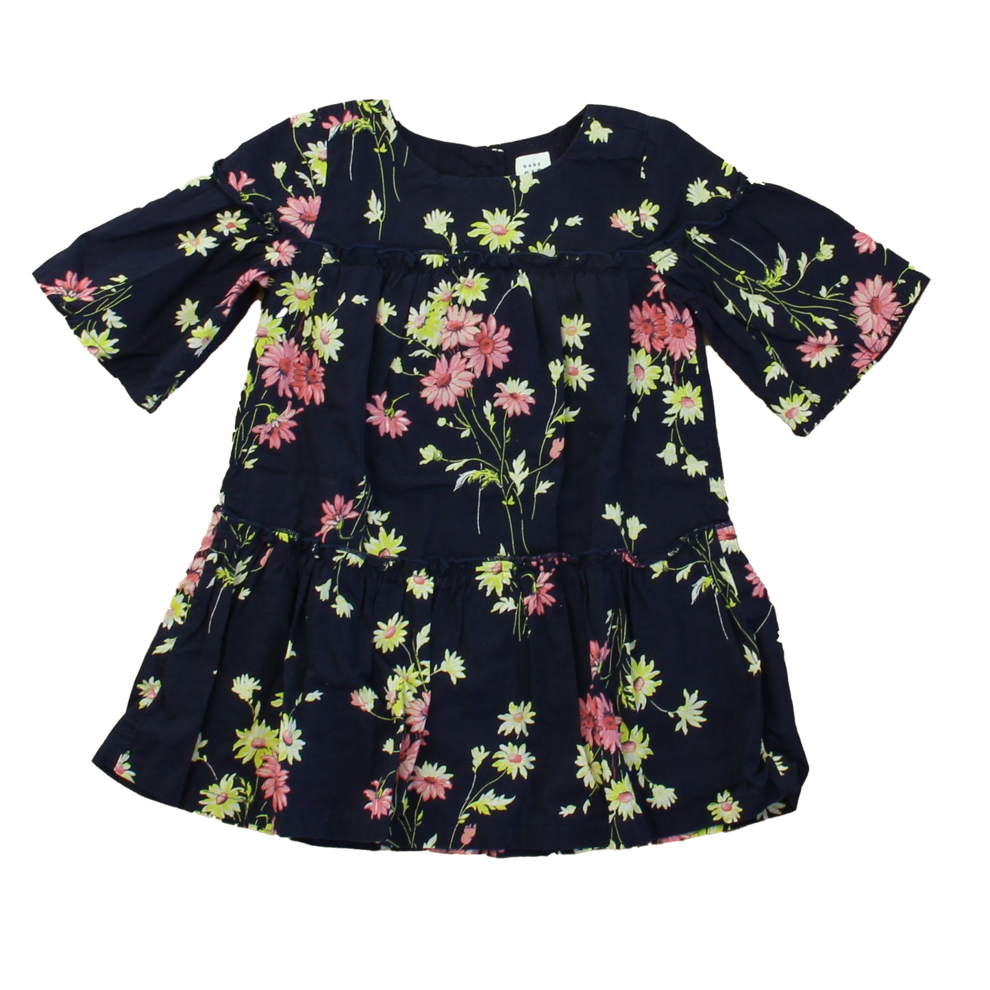 Gap Girls Navy Floral Dress Size: 2T Navy Floral
