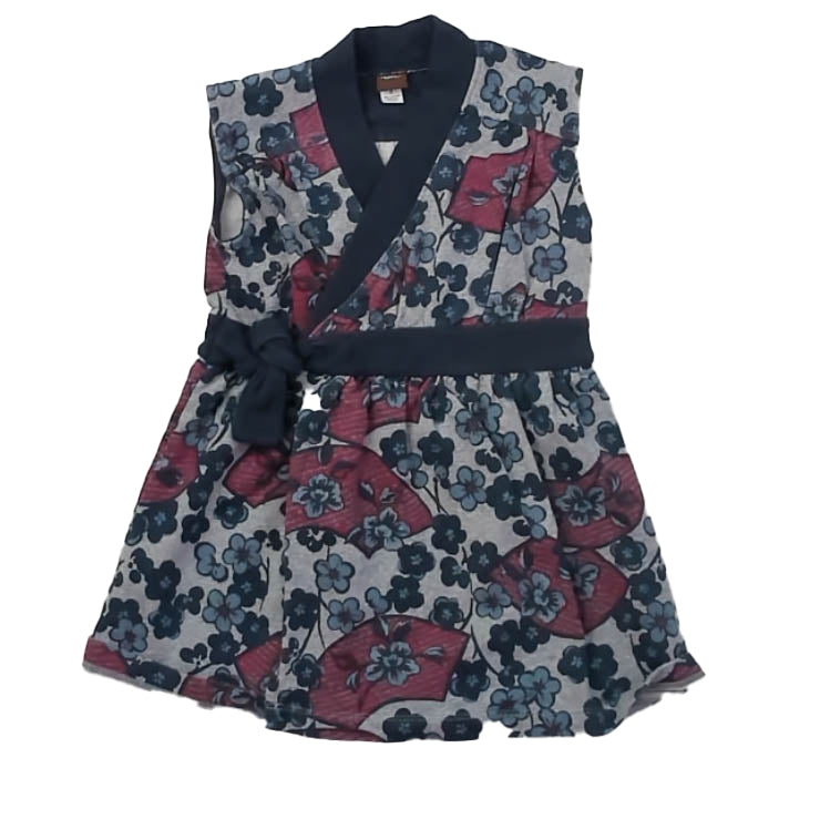 Tea Collection Girls Navy Floral Dress Size: 3T Navy Floral