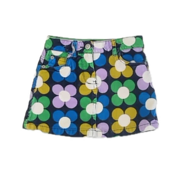 Boden Girls Navy Floral Skirt Size: 4-5T Navy Floral
