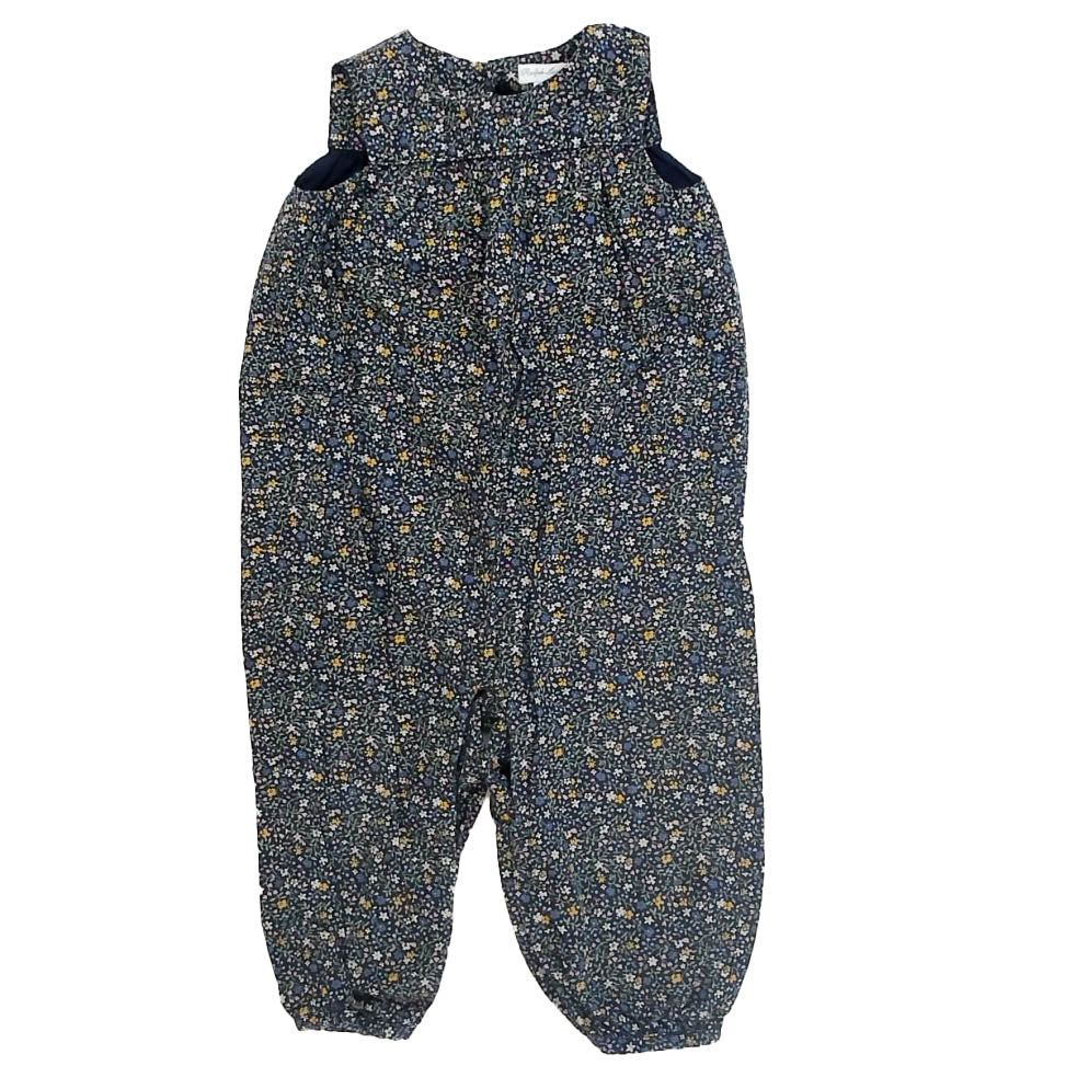 Ralph Lauren Girls Navy Floral Romper Size: 18 Months Navy Floral