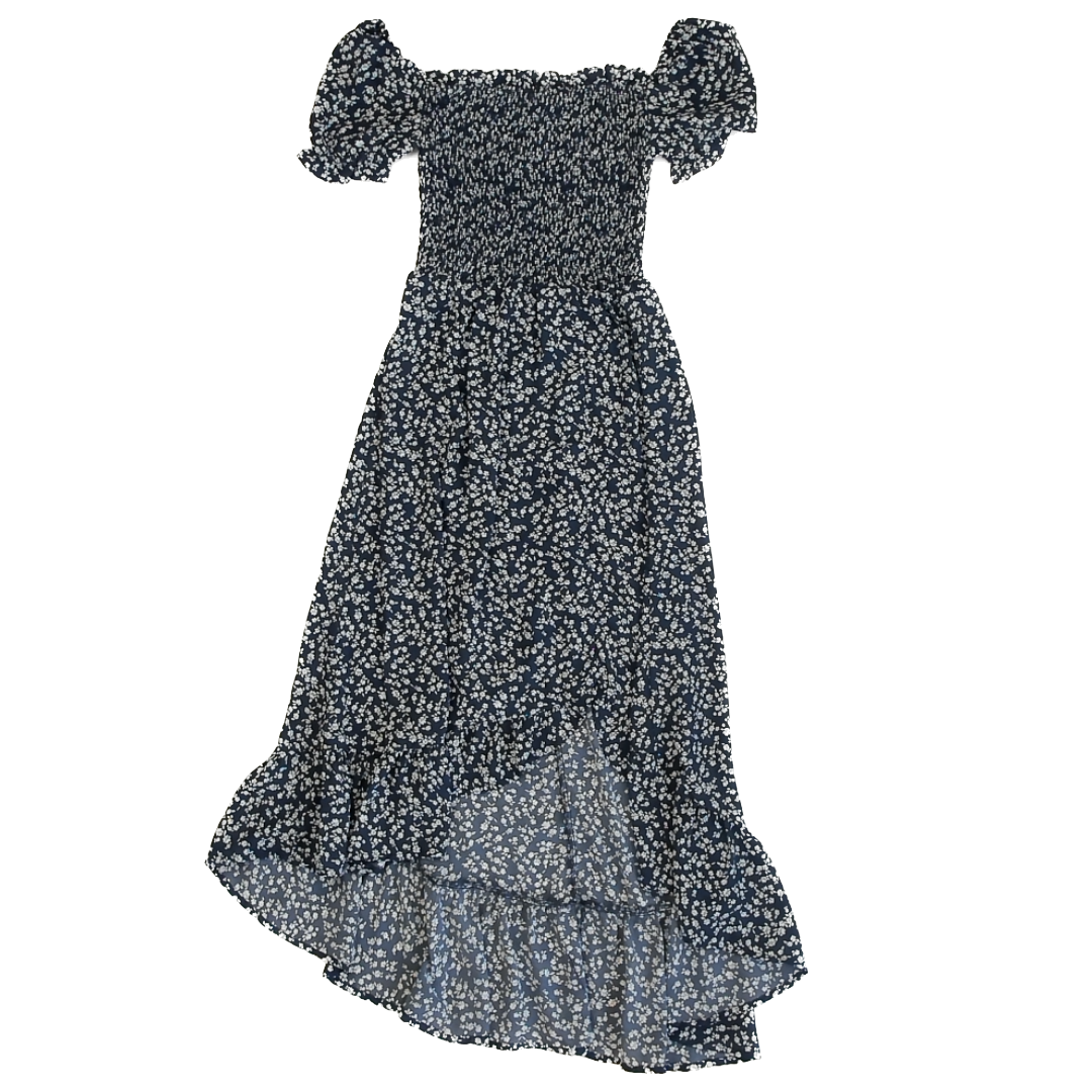 mi ami Girls Navy Floral Dress Size: 12 Navy Floral