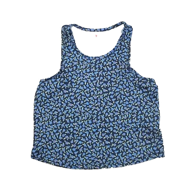 Crewcuts Girls Navy Floral Tank Top Size: 4-5T Navy Floral
