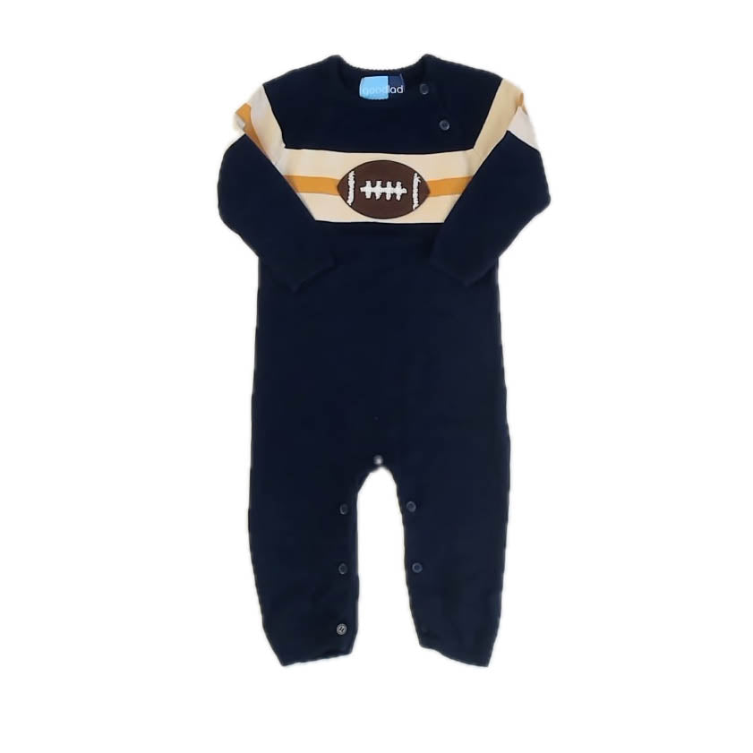 Good Lad Boys Navy Football Long Sleeve Outfit Size: 18 Months Navy Football