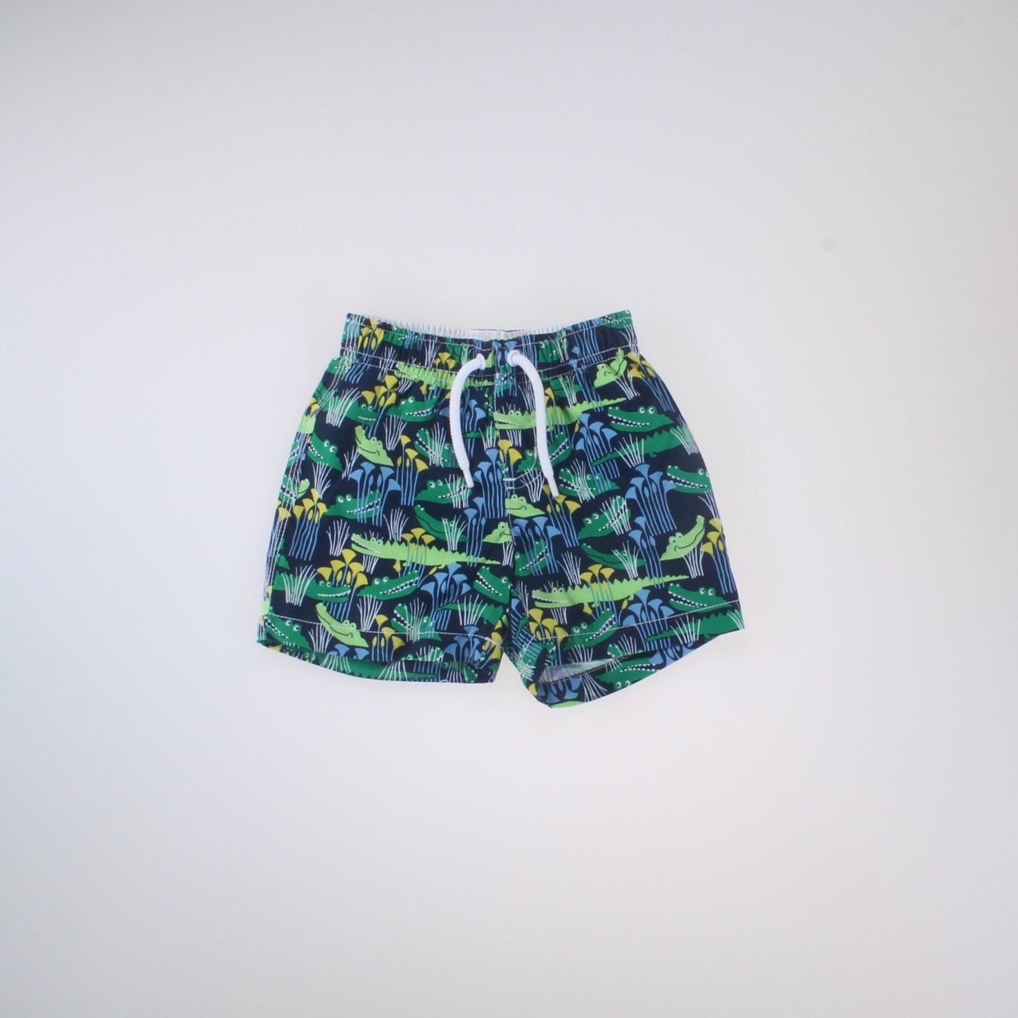 Gymboree Boys Navy | Green Alligator Trunks Size: 6-12 Months Navy | Green Alligator