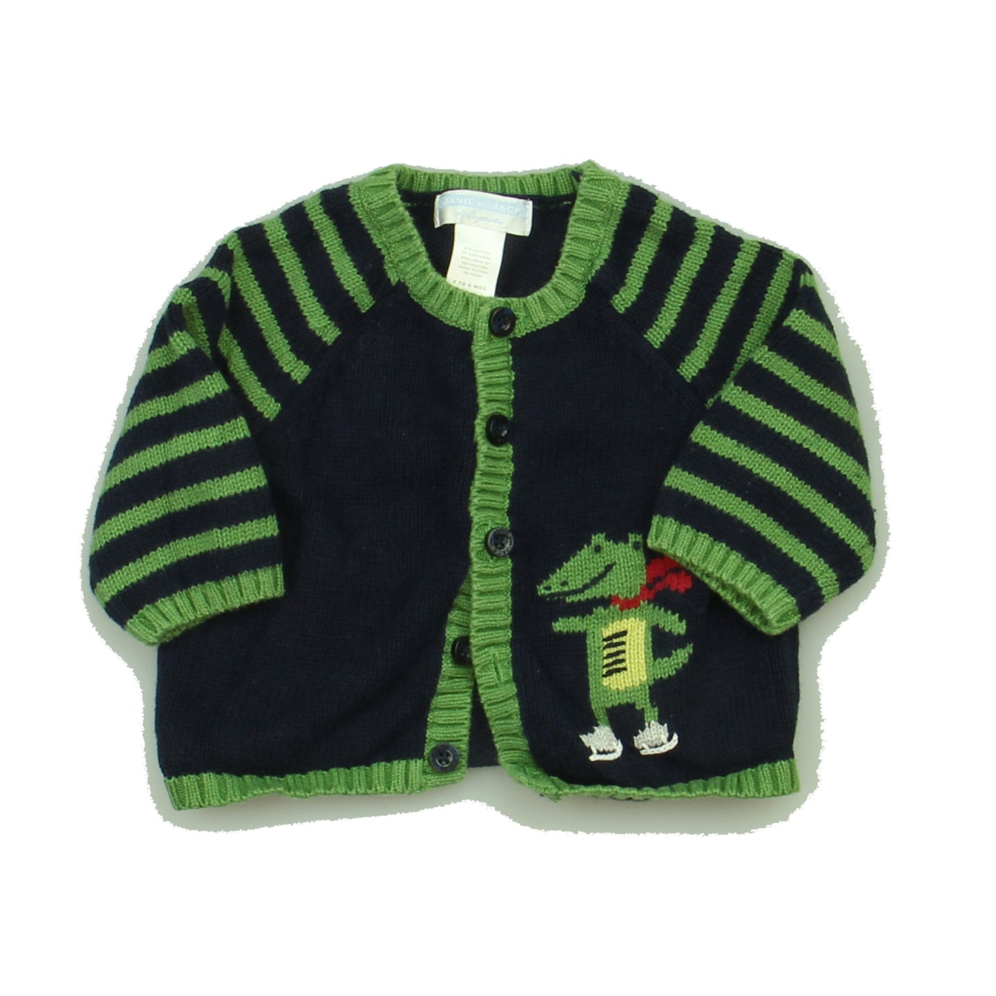 Gymboree Boys Navy | Green Cardigan Size: 3-6 Months Navy | Green