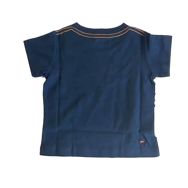Tea Collection Girls Navy | Green T-Shirt Size: 6-9 Months Navy | Green