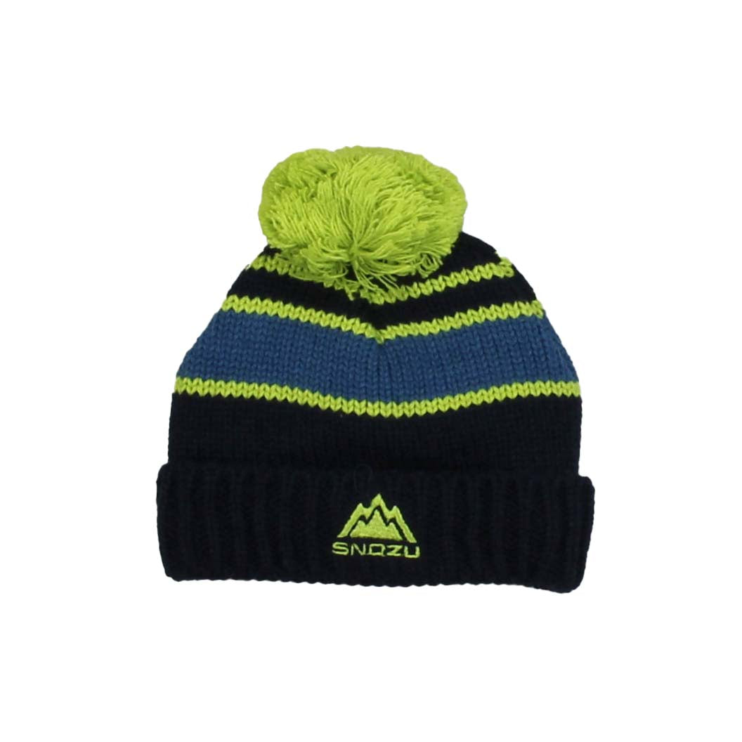 Snozu Boys Navy | Green Winter Hat Size: 2T-3T Navy | Green