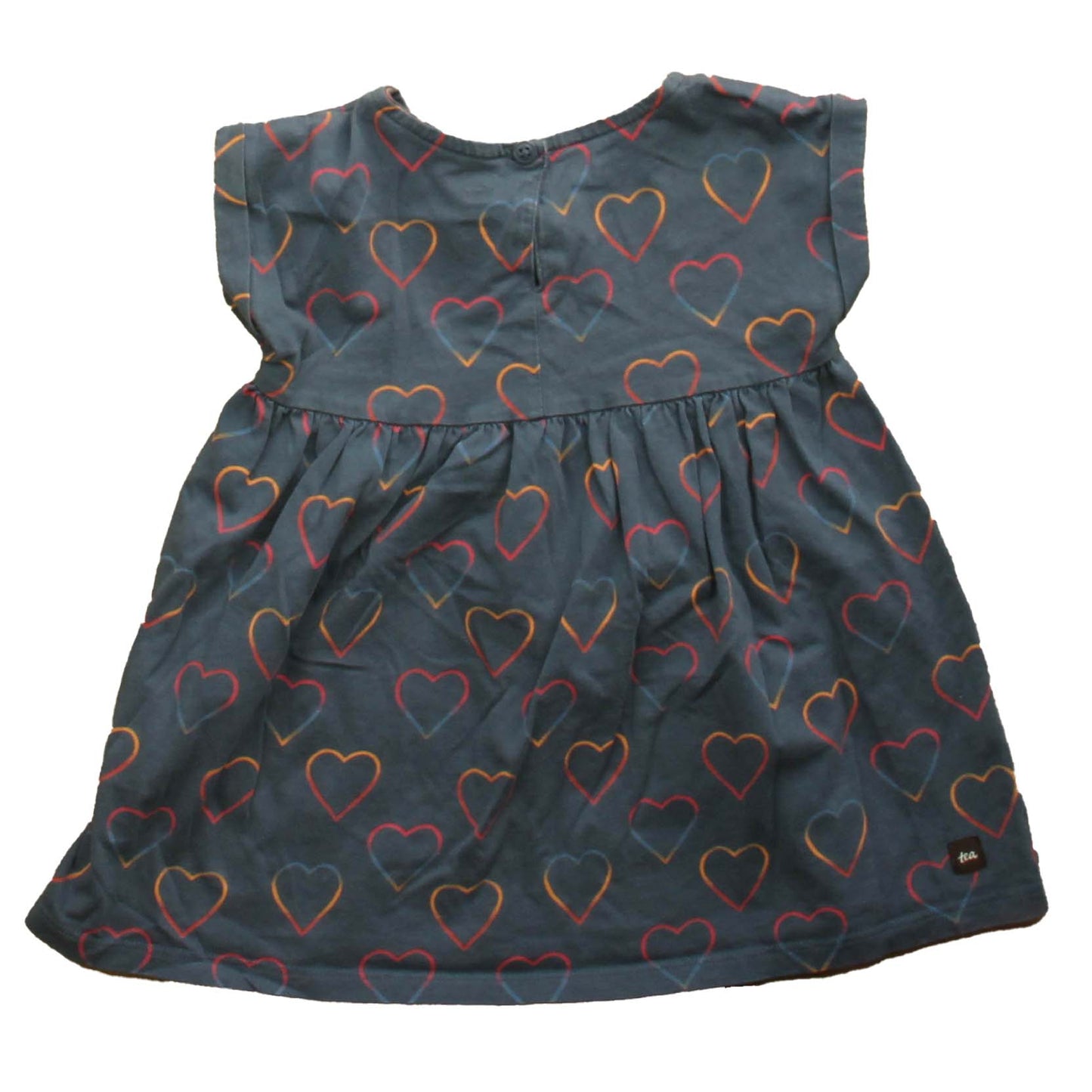 Tea Girls Navy | Heart Dress Size: 2T Navy | Heart