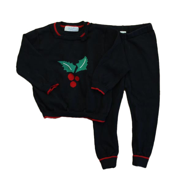 Feltman Bros. Girls Navy Holly Apparel Sets Size: 2T Navy Holly