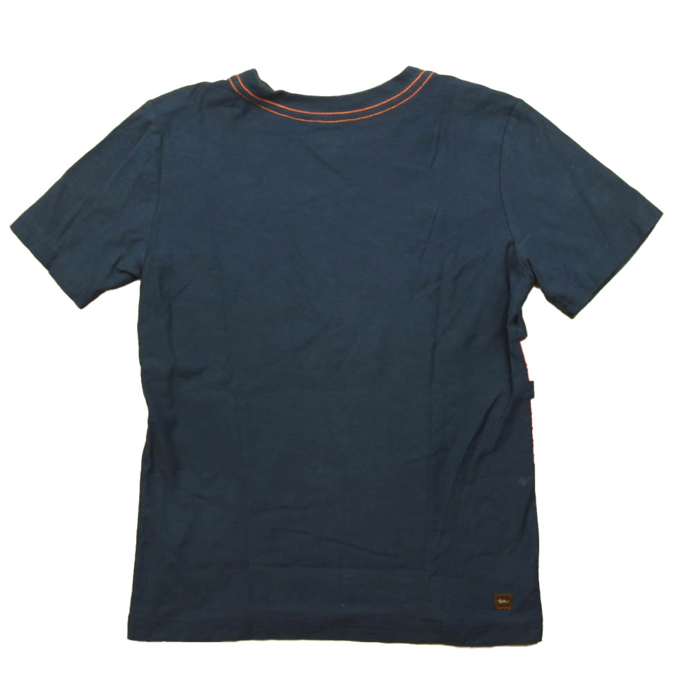 Tea Boys Navy | Orange Truck T-Shirt Size: 8 Years Navy | Orange Truck