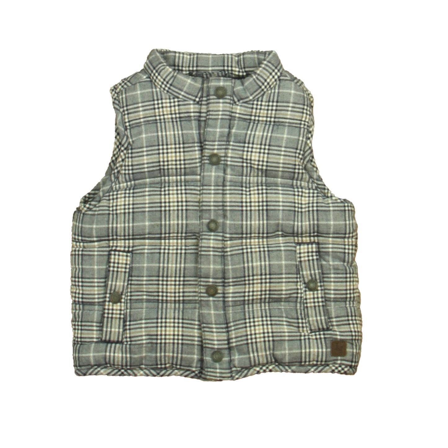 Janie and Jack Boys Navy Plaid Vest Size: 12-18 Months Navy Plaid
