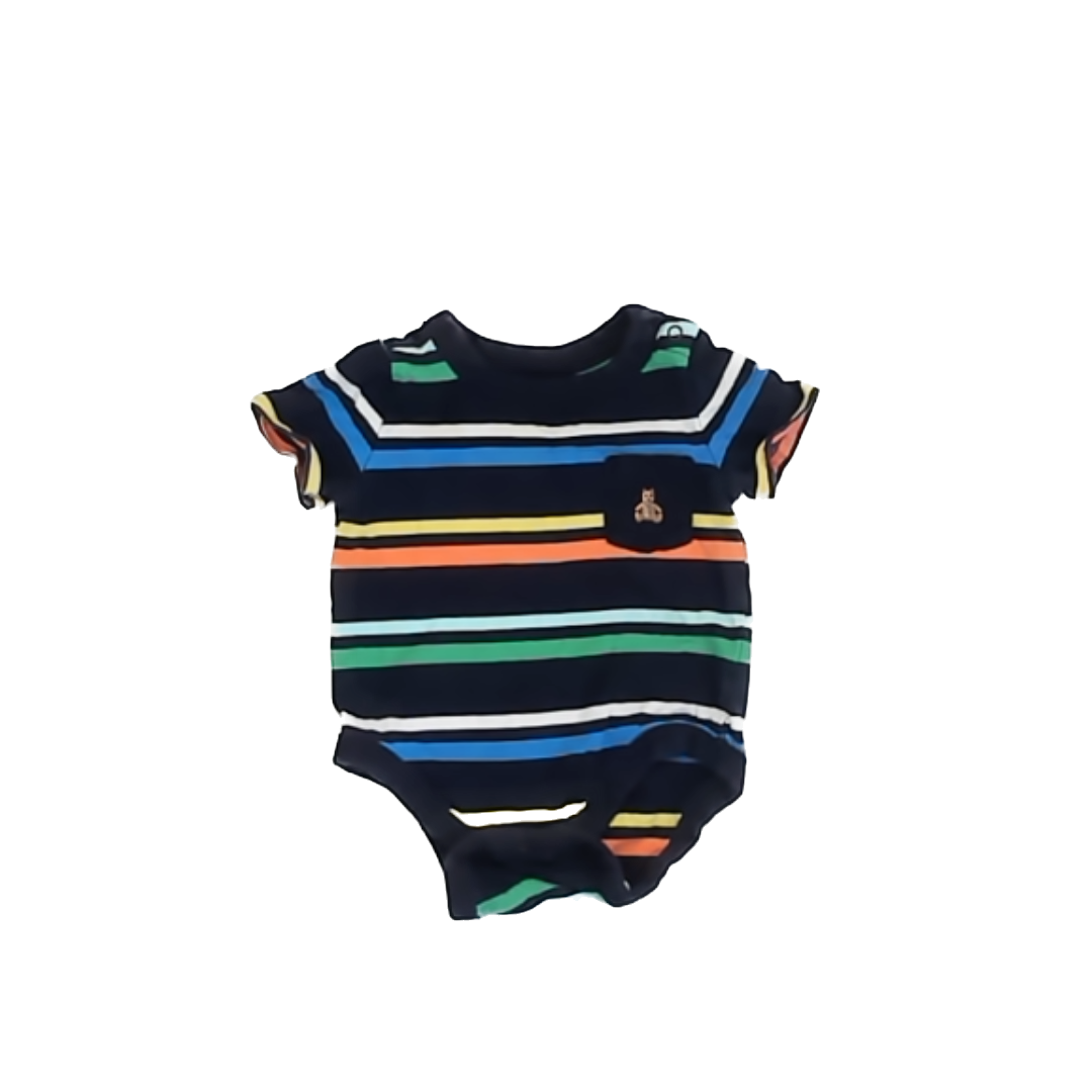 Gap Boys Navy | Rainbow Stripe Onesie Size: 0-3 Months Navy | Rainbow Stripe