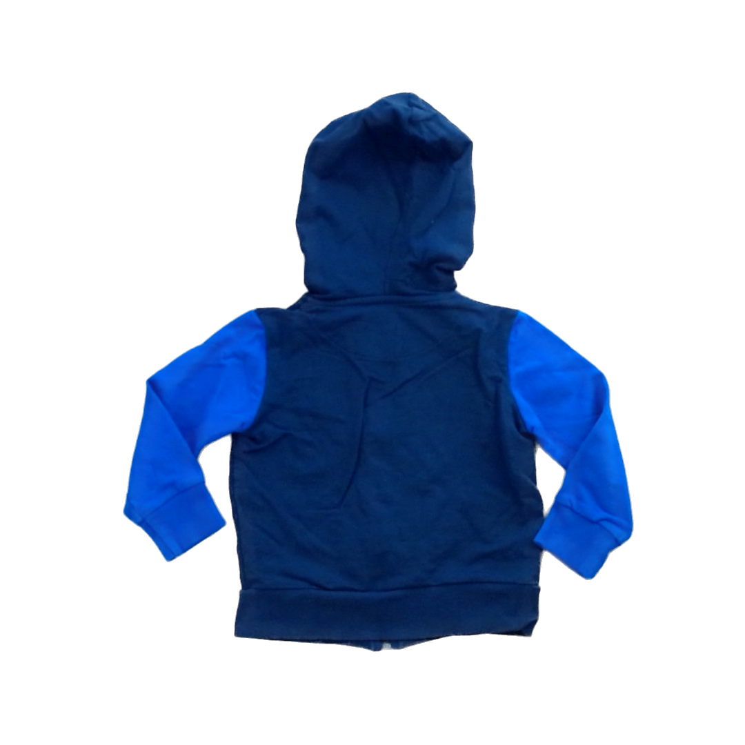 Rockets Of Awesome Boys Navy | Red Chest Stripes | Blue Sleeves Zip-Up Sweater Size: 3T Navy | Red Chest Stripes | Blue Sleeves Zip-Up