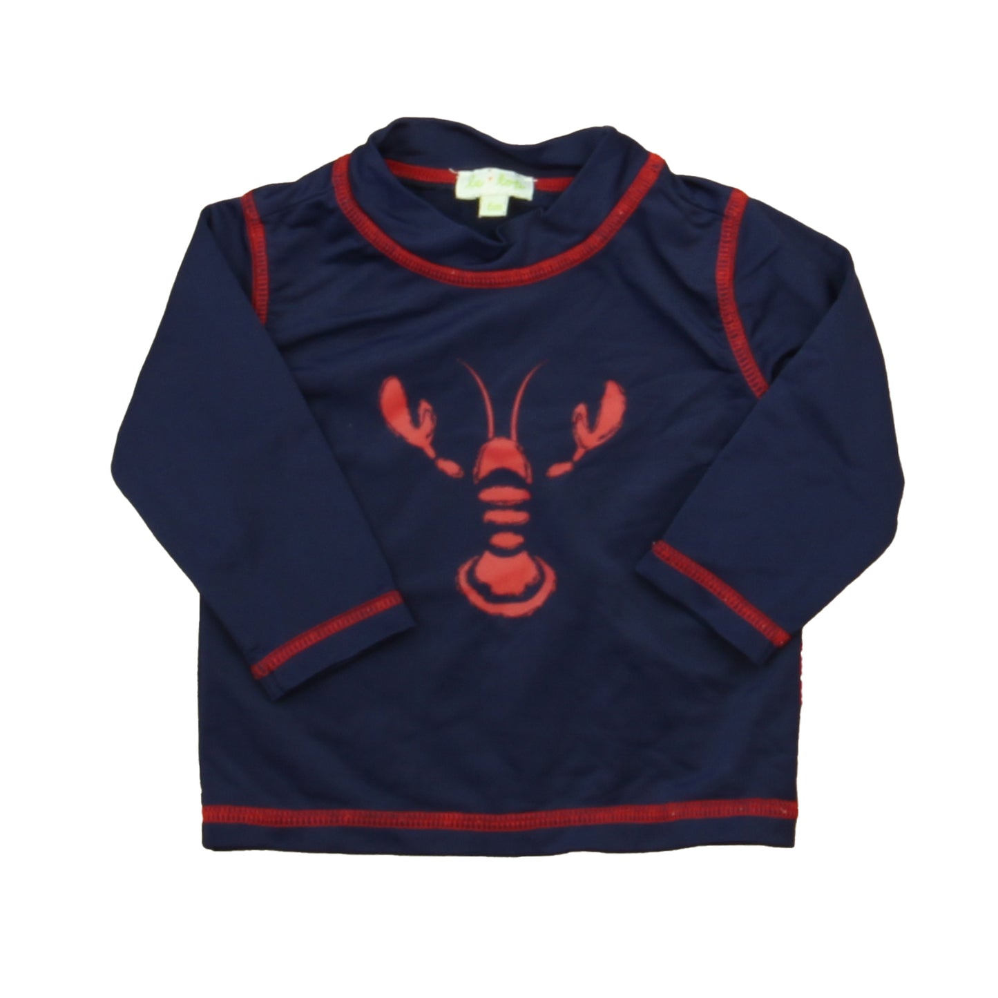 Le Top Boys Navy | Red Lobster Rashguard Size: 6 Months Navy | Red Lobster