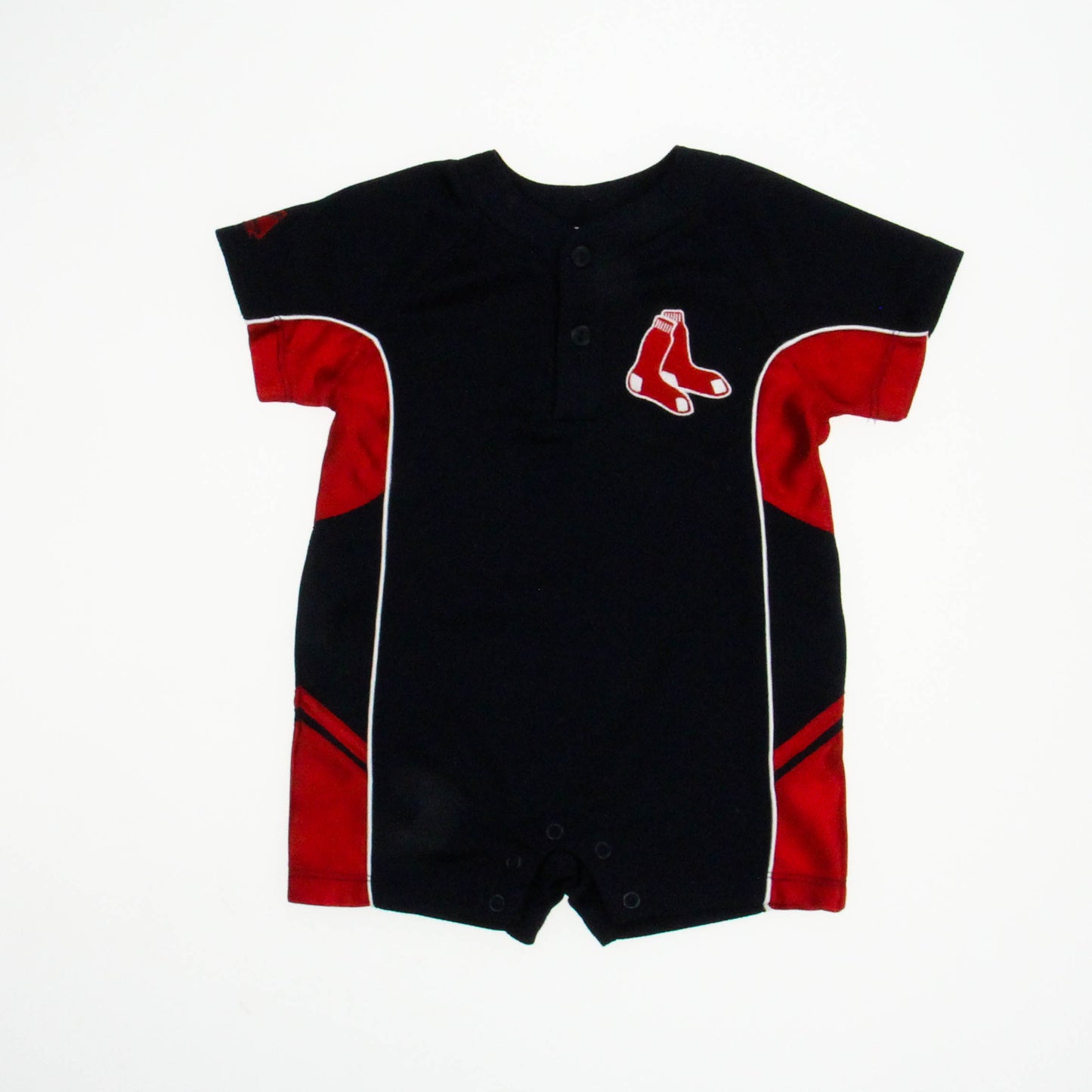 Majestic Boys Navy | Red Romper Size: 6-9 Months Navy | Red
