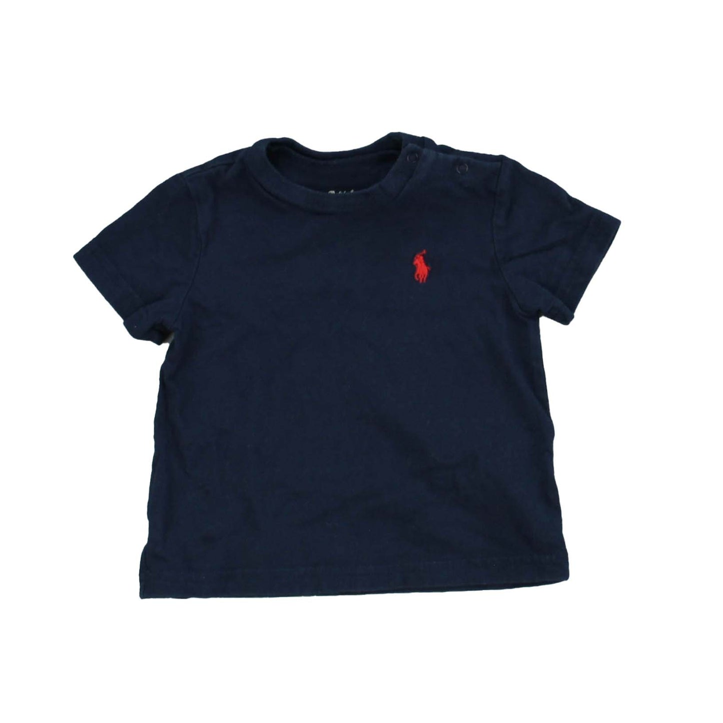 Ralph Lauren Boys Navy | Red Short Sleeve Shirt Size: 6 Months Navy | Red