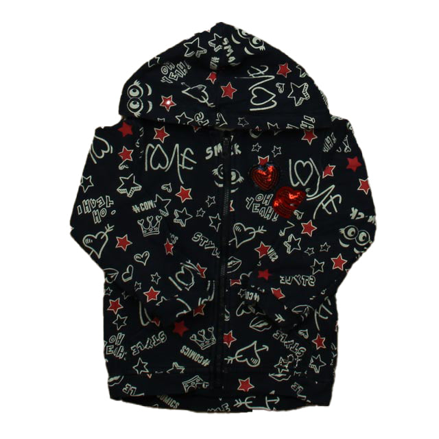 Dodipetto Girls Navy | Red Hoodie Size: 3T Navy | Red