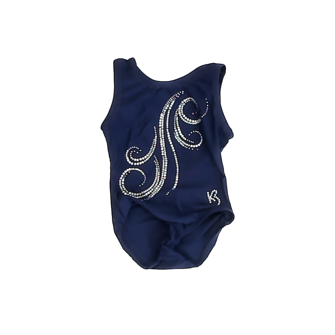 Bee Leotards Girls Navy | Rhinestone Leotard Size: 4-5T Navy | Rhinestone