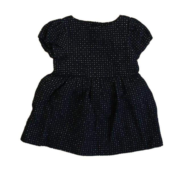 Jacadi Girls Navy | Silver Dress Size: 6 Months Navy | Silver