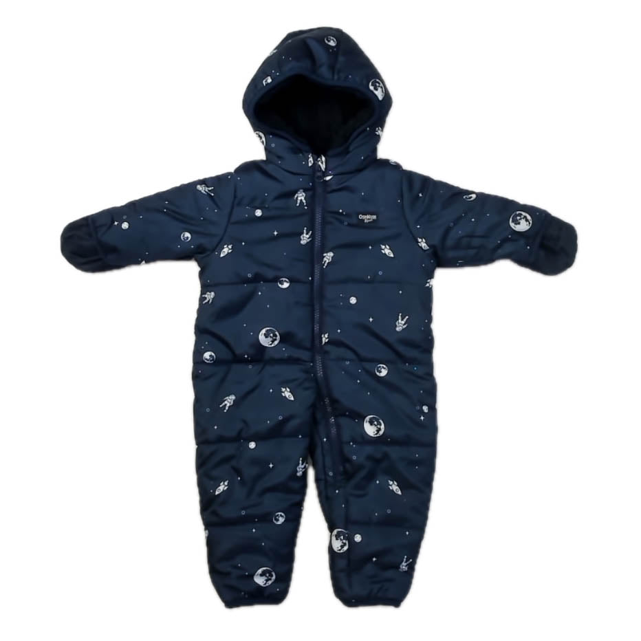 Osh Kosh Boys Navy Space Snowsuit Size: 3-6 Months Navy Space