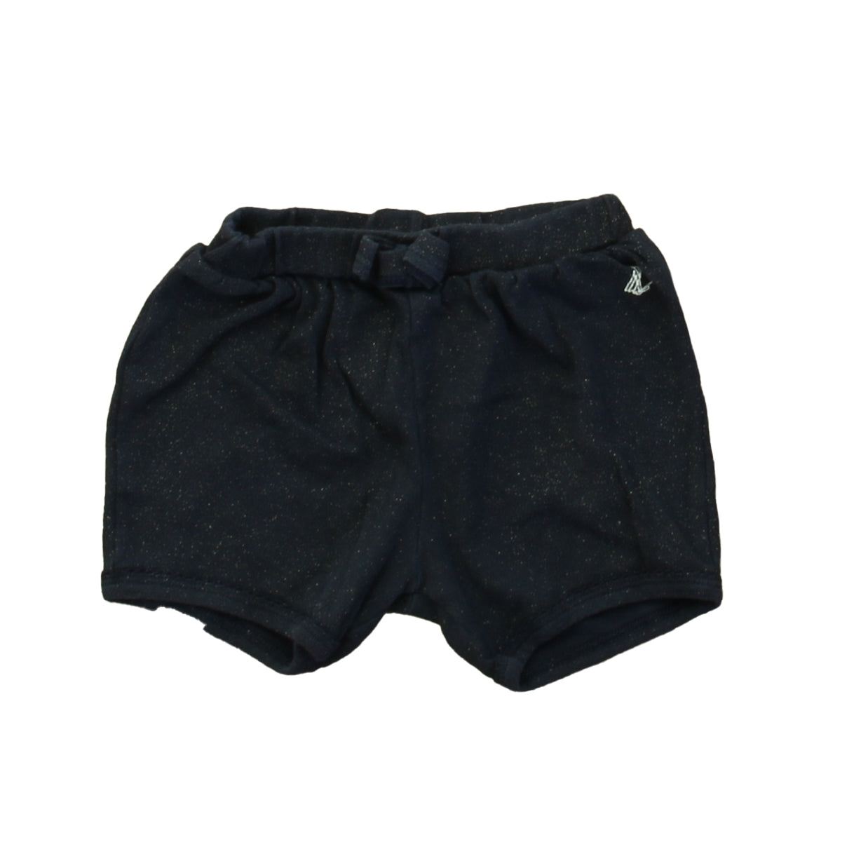 Petit Bateau Girls Navy Sparkle Shorts Size: 12 Months Navy Sparkle
