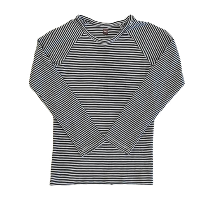 Tea Collection Girls Navy Stripe Long Sleeve T-Shirt Size: 5T Navy Stripe