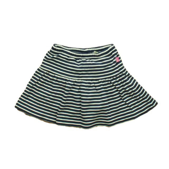 JoJo Maman Bebe Girls Navy Stripe Skirt Size: 2-3T Navy Stripe