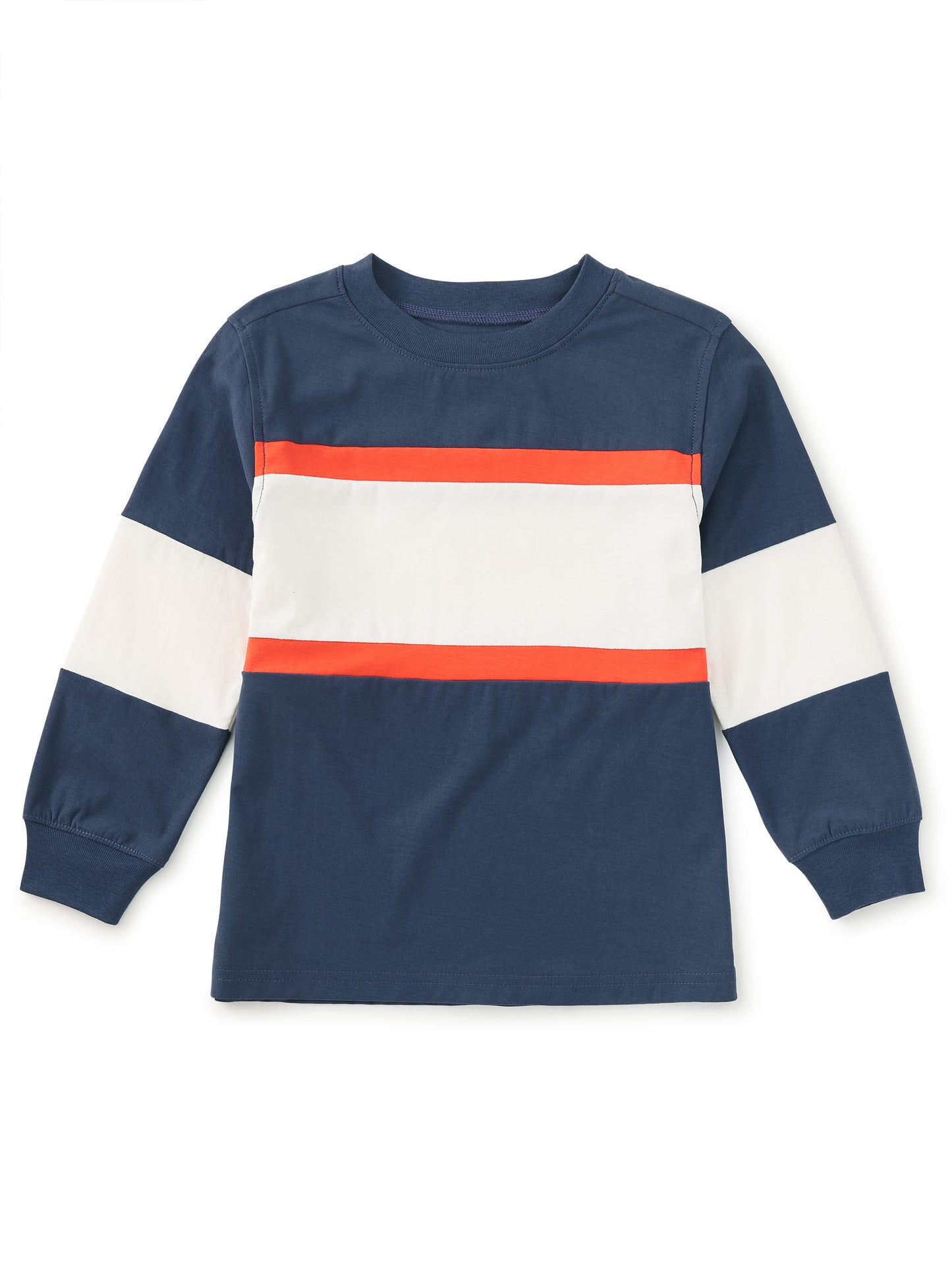 Tea Collection Boys Navy Stripe Long Sleeve T-Shirt Size: 5T Navy Stripe