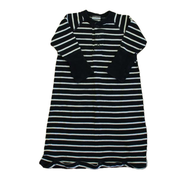 Polarn O. Pyret Boys Navy Stripe Nightgown Size: 0-2 Months Navy Stripe