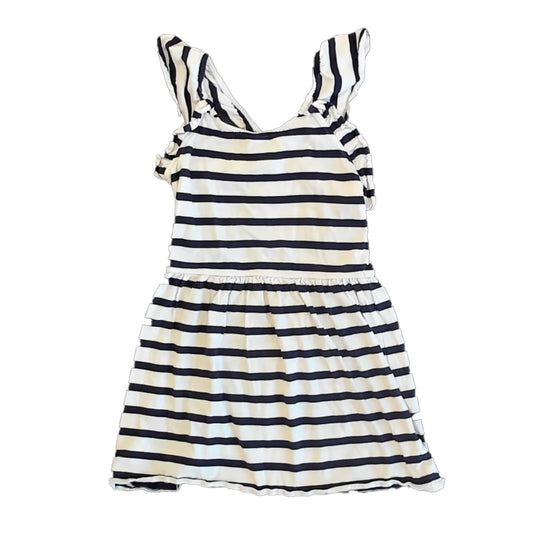 Rockets Of Awesome Girls Navy Stripe Dress Size: 6 Years Navy Stripe
