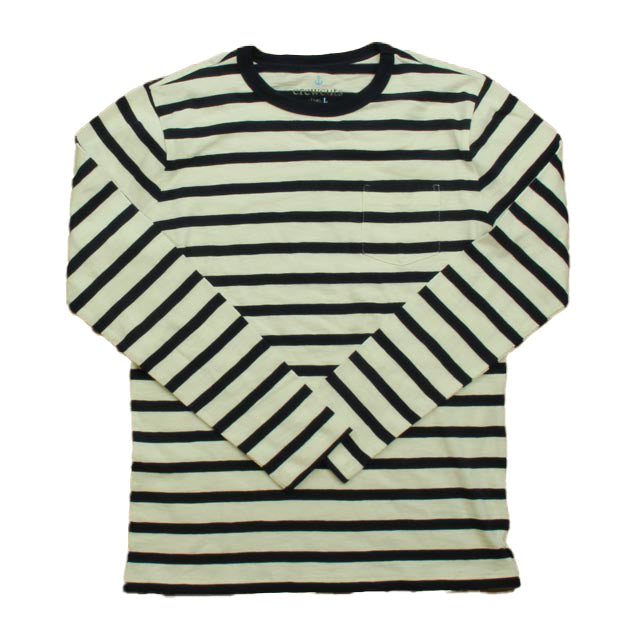 Crewcuts Boys Navy Stripe Long Sleeve T-Shirt Size: 12-14 Years