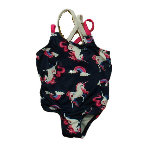 Wippette Kids Girls Navy Unicorns 1-piece Swimsuit Size: 12 Months Navy Unicorns