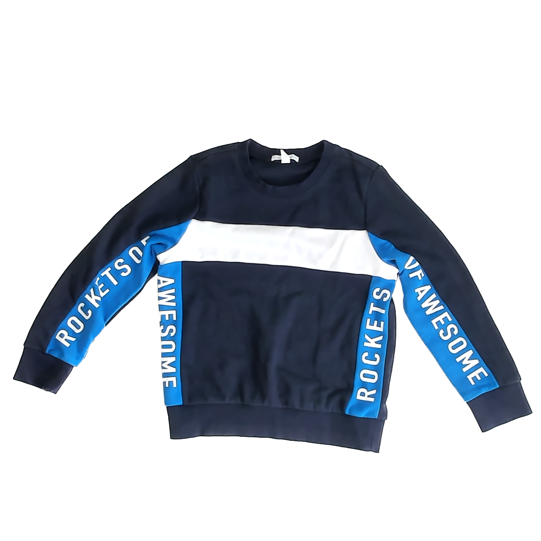 Rock & Republic. Boys Navy | White | Blue Sweatshirt Size: 7 Navy | White | Blue