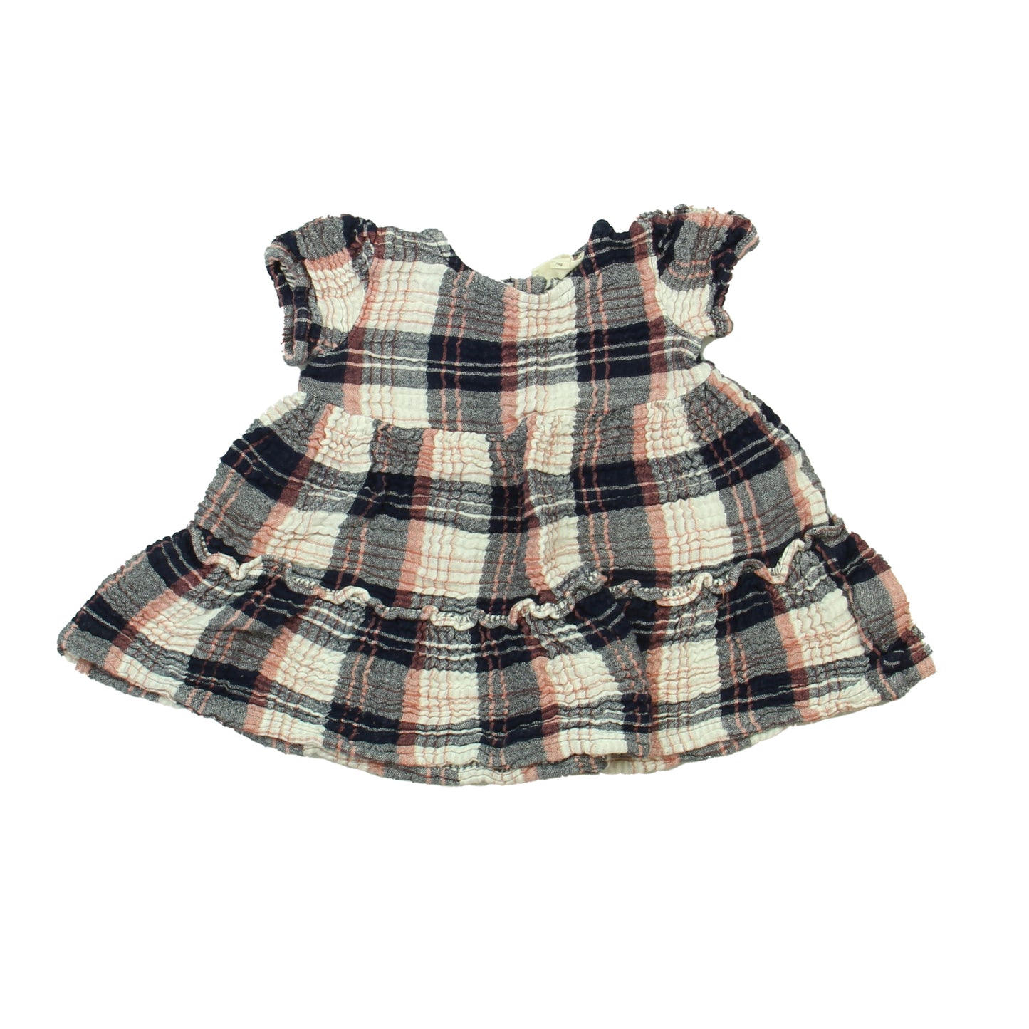 Tucker + Tate Girls Navy | White | Pink | Plaid Blouse Size: 3T Navy | White | Pink | Plaid