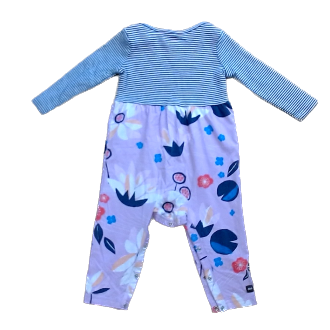 Tea Collection Boys Navy + White | Purple Romper Size: 12-18 Months Navy + White | Purple