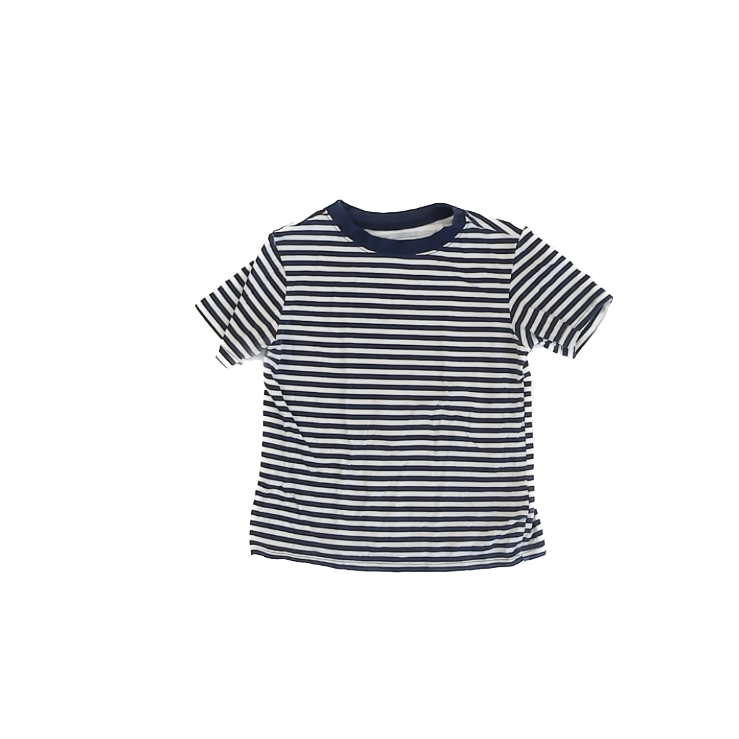 Andy & Evan Boys Navy | White Striped T-Shirt Size: 5T Navy | White Striped