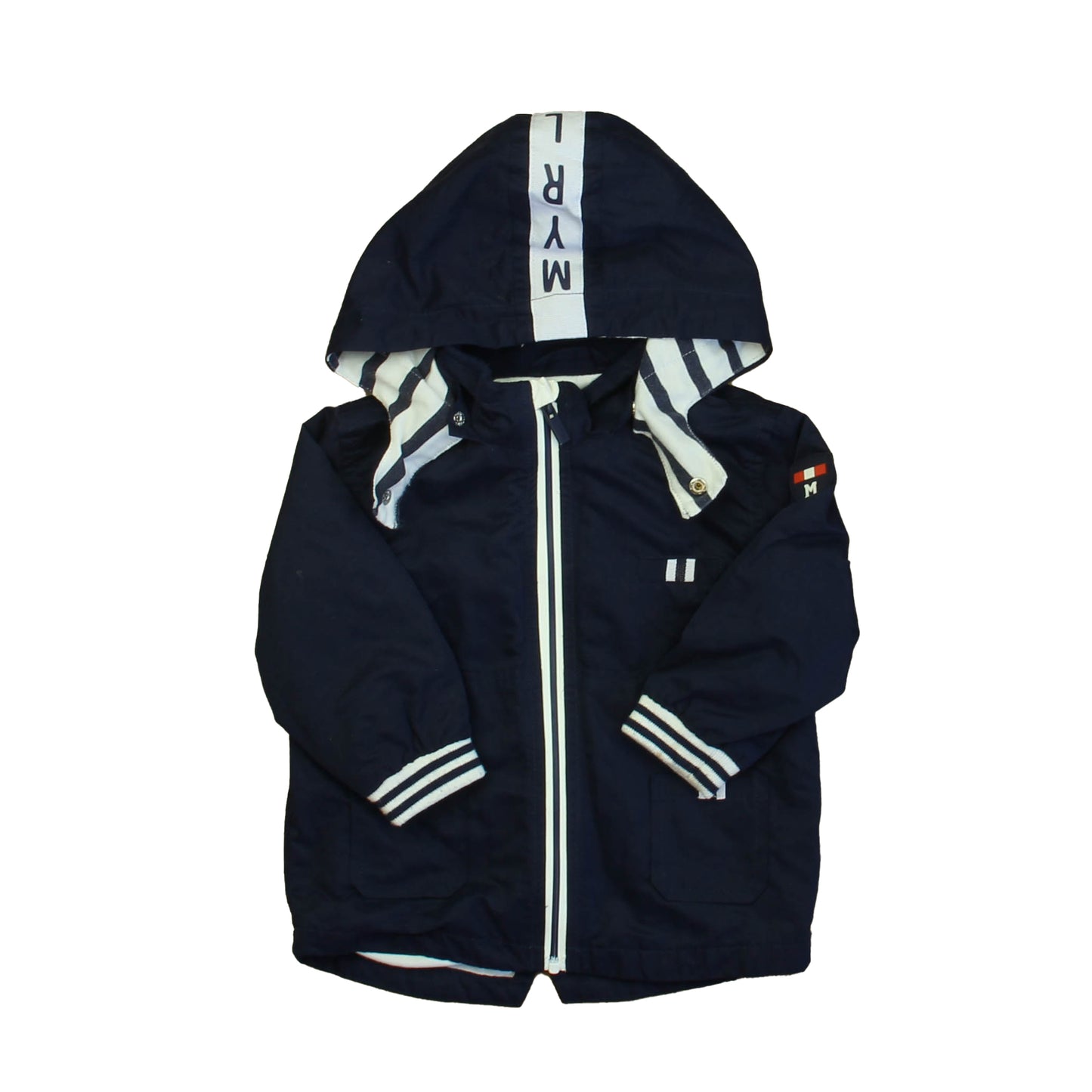 Mayoral Boys Navy | White Jacket Size: 9 Months Navy | White