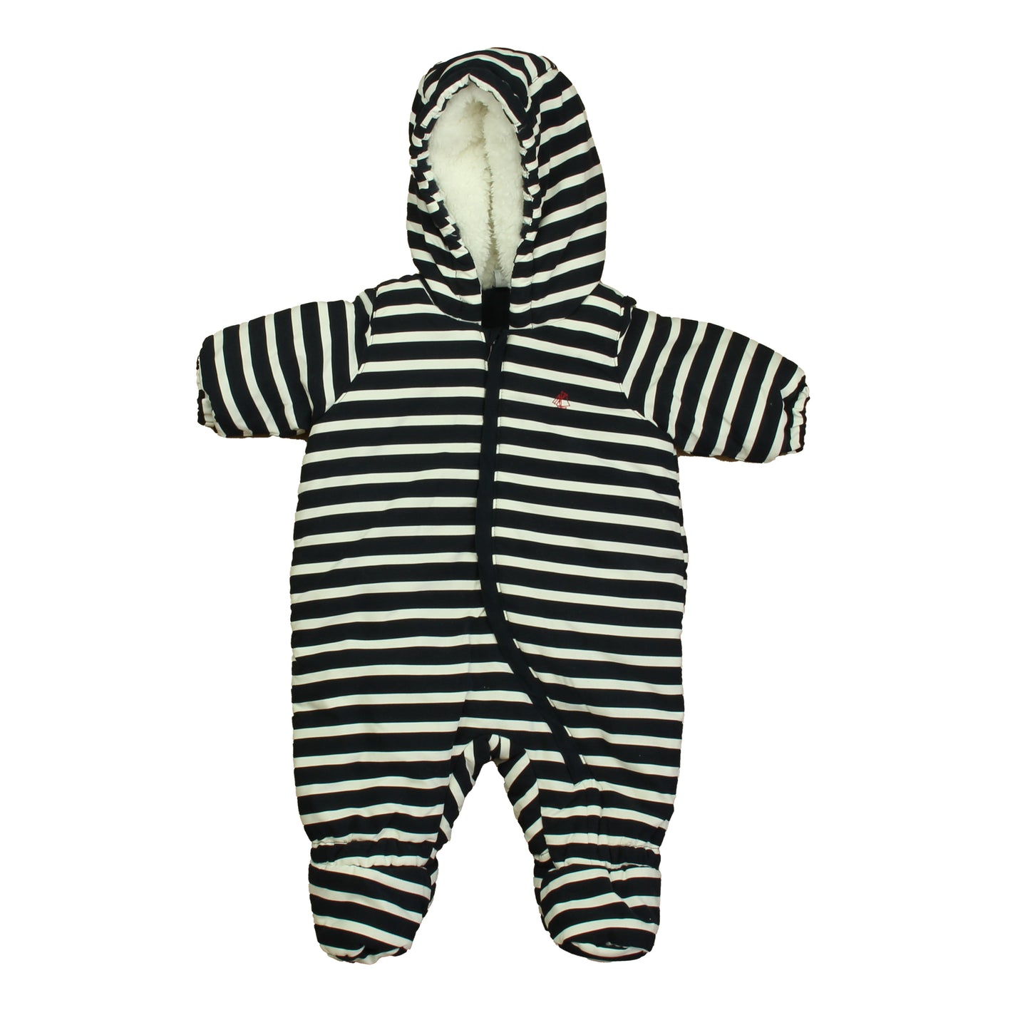 Petit Bateau Boys Navy | White Snowsuit Size: 3 Months Navy | White