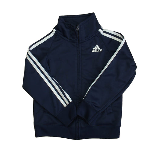 Adidas Boys Navy | White Athletic Top Size: 24 Months Navy | White