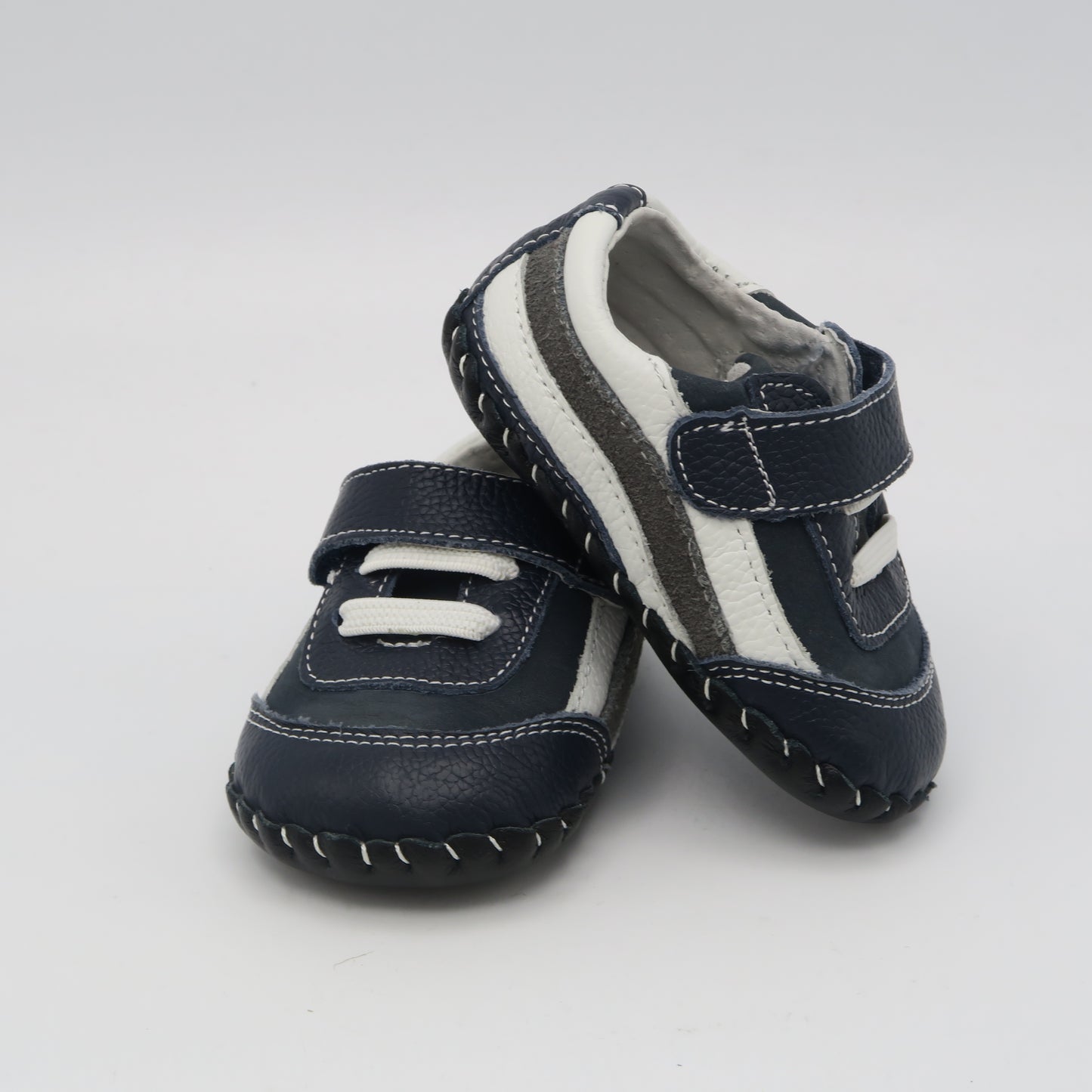 Pediped Boys Navy | White Shoes Size: 0-6 Months Navy | White