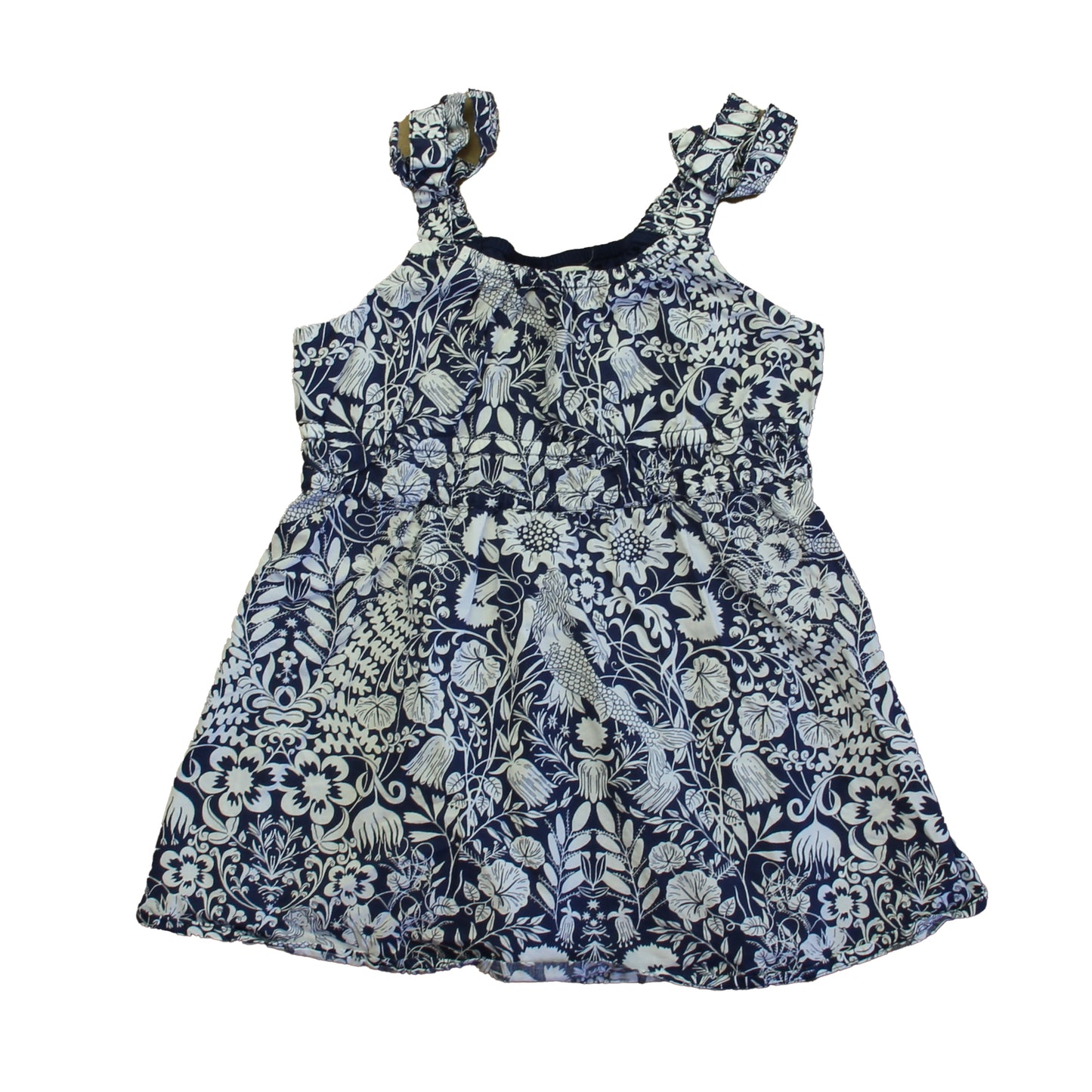 Crewcuts Girls Navy | White Dress Size: 3T Navy | White
