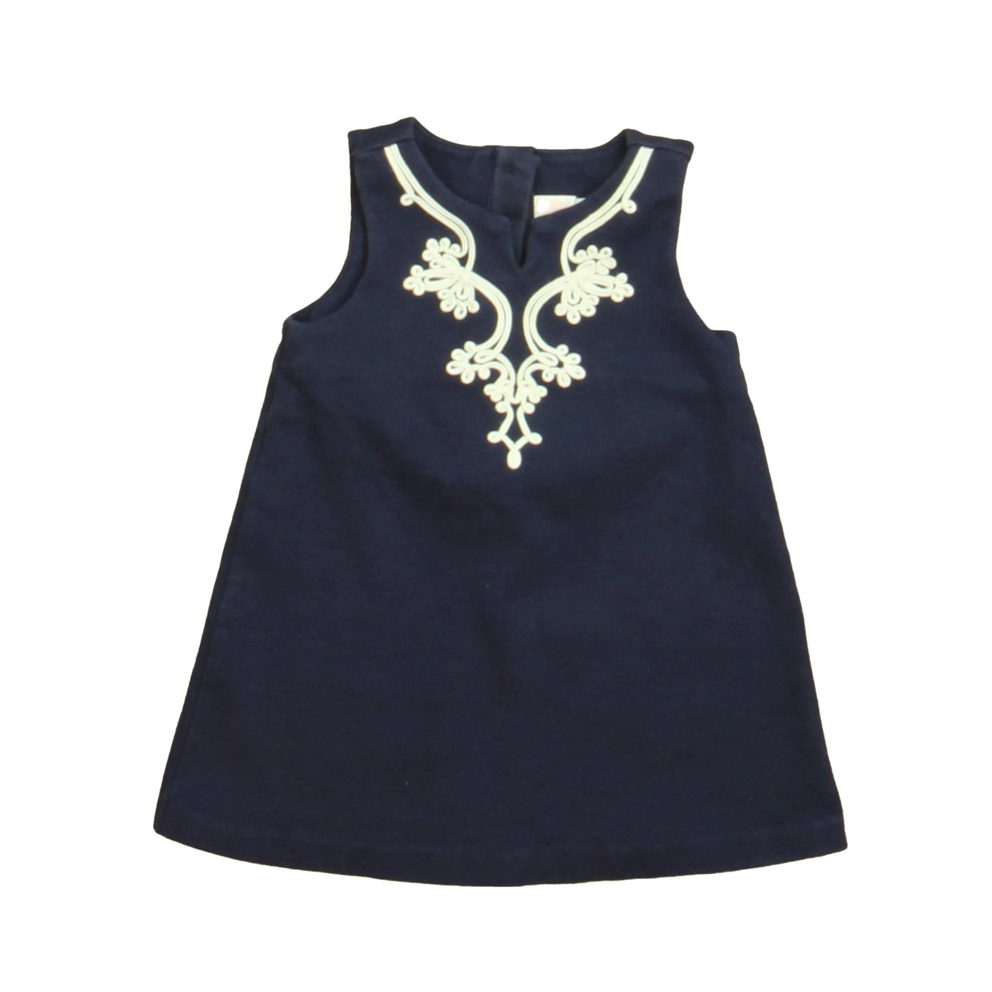 Janie and Jack Girls Navy | White Dress Size: 12-18 Months Navy | White