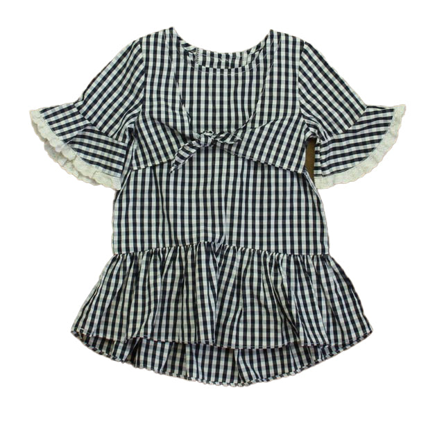 Bonnie Jean Girls Navy | White Blouse Size: 24 Months Navy | White