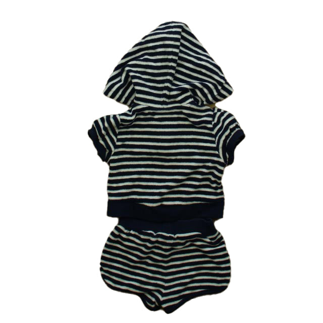 Juicy Couture Girls Navy | White Apparel Sets Size: 12 Months Navy | White