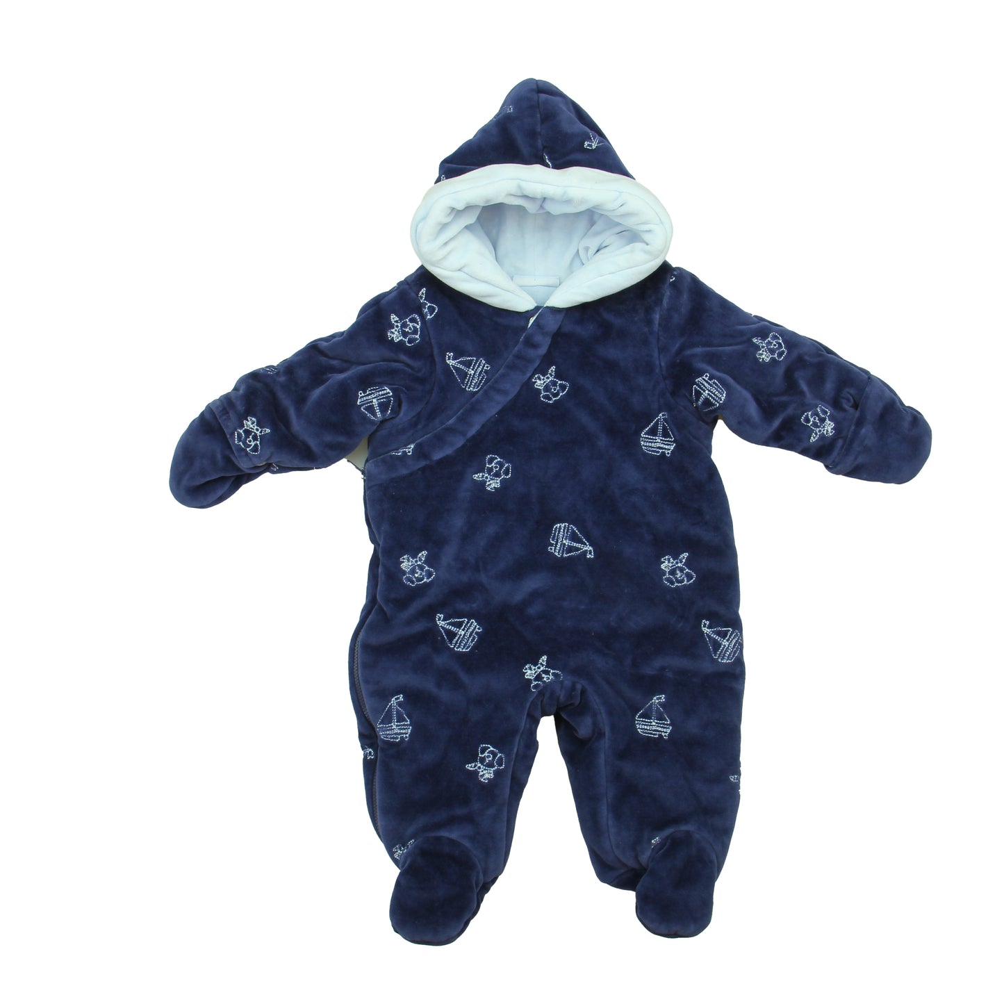 First Impressions Boys Navy Bunting Size: 3-6 Months Navy