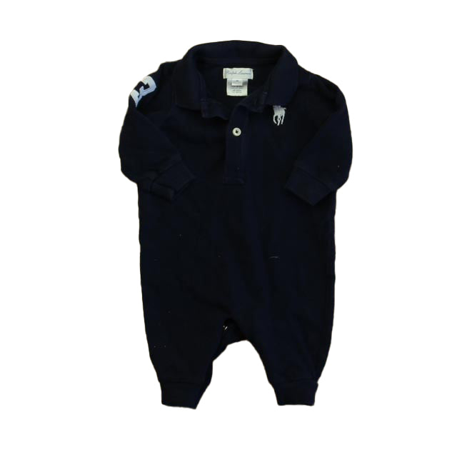 Ralph Lauren Boys Navy Long Sleeve Outfit Size: 3 Months Navy