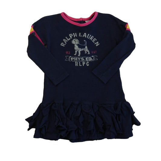 Ralph Lauren Girls Navy Dress Size: 18 Months Navy