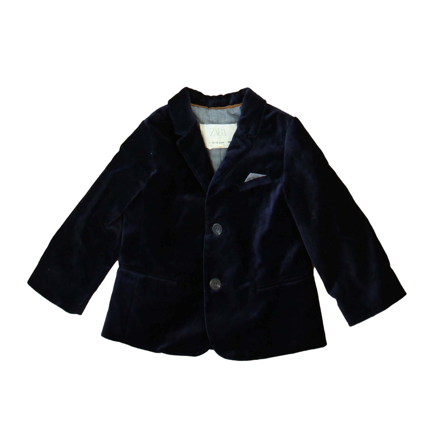 Zara Boys Navy Sports Coat Size: 12-18 Months Navy