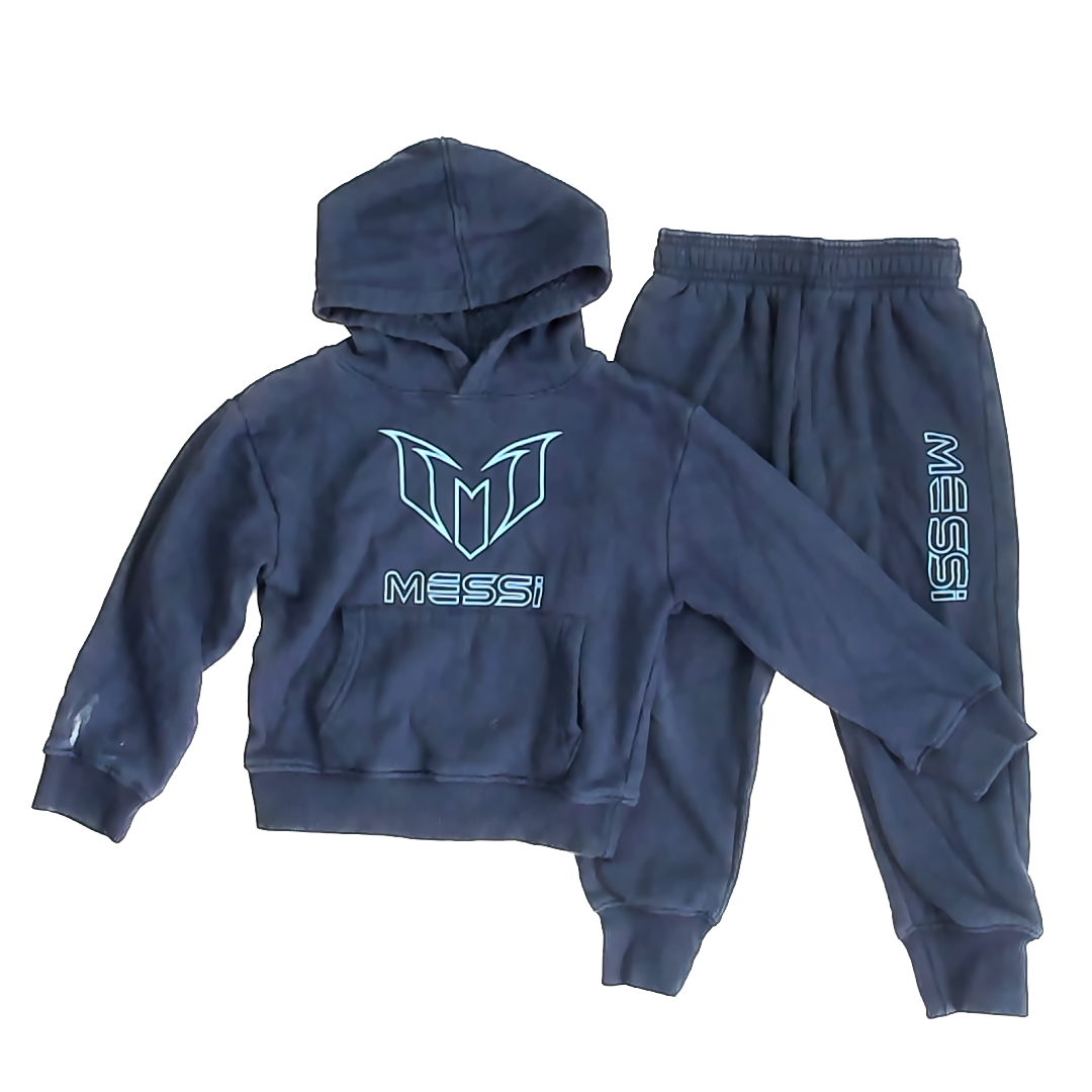 Messi Boys Navy Apparel Sets Size: 5T Navy