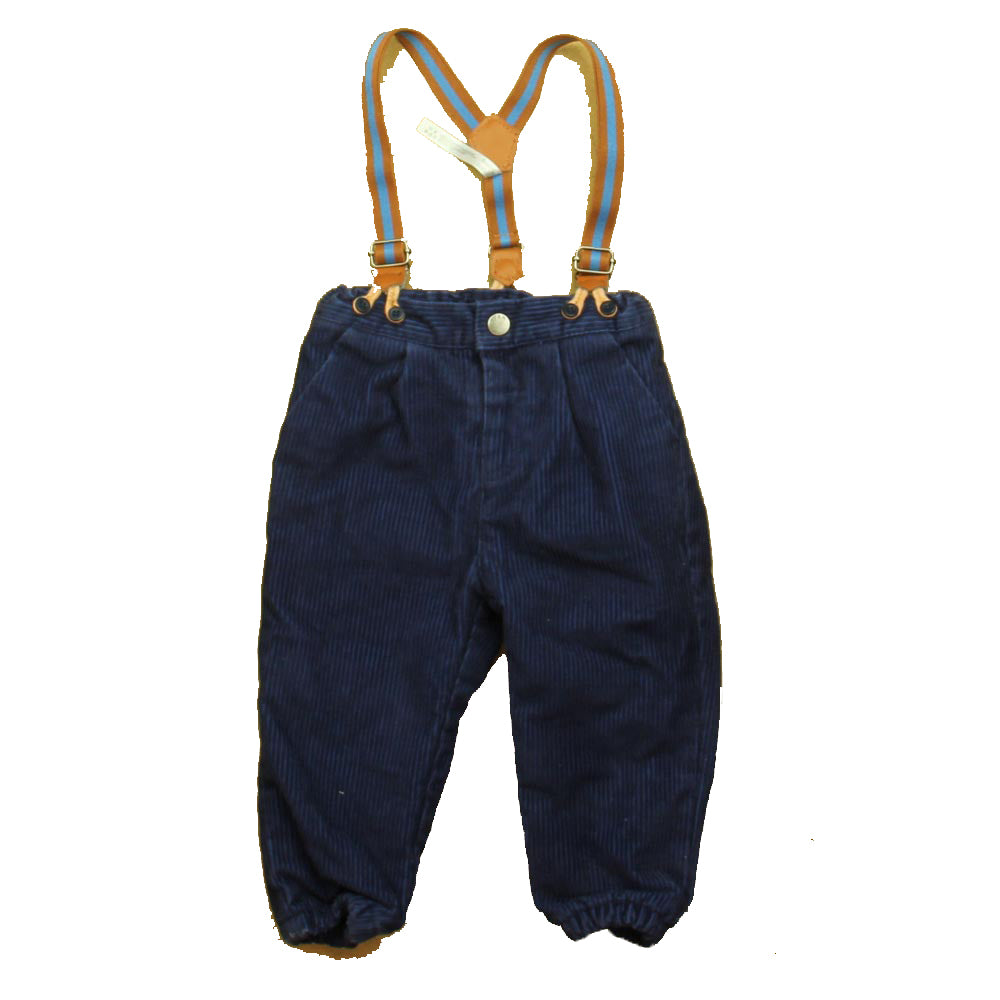 Du Pareil Boys Navy Corduroy Pants Size: 18 Months Navy